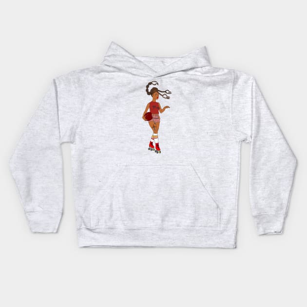 Scorpio Astro Rollergirl Kids Hoodie by Hotanist